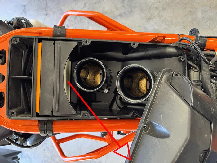 KTM 1290 Adventure air box cover remove