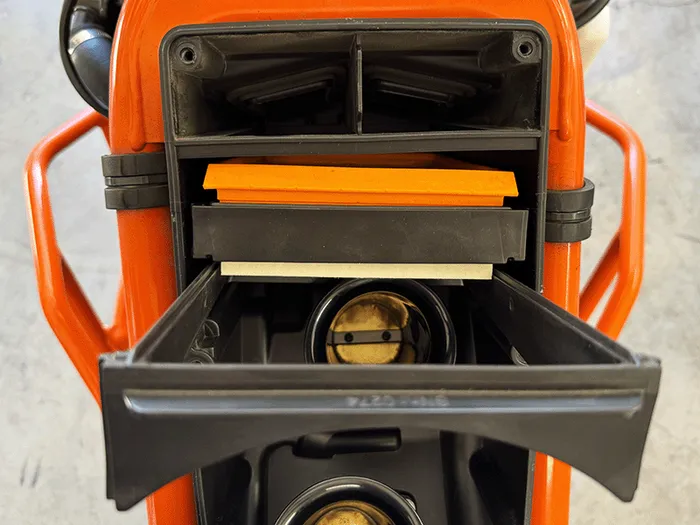 KTM 1290 Adventure air filter wedge and frame