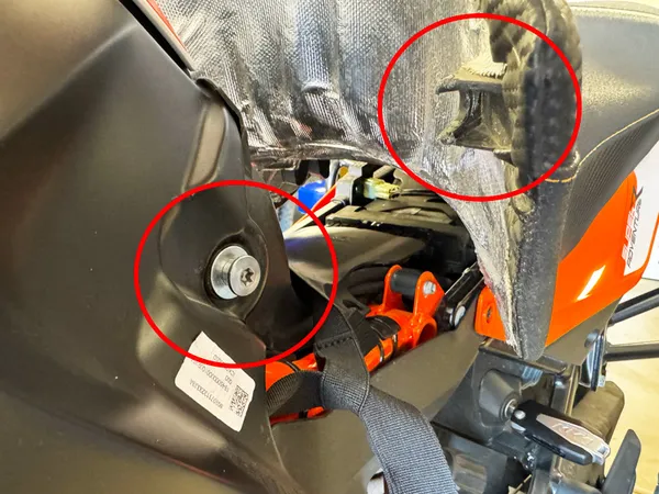KTM 1290 Adventure lugs under seat