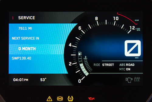 KTM 1290 Adventure R Service Screen