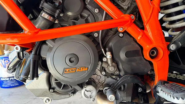 KTM 1290 Adventure Left Side of Engine