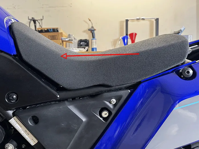 Yamaha Tenere 700 slide on front seat section